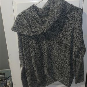 grey long sleeve sweater from express
